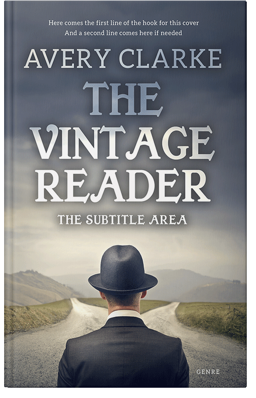 Front view of Premade Surreal Book Cover - River Bed