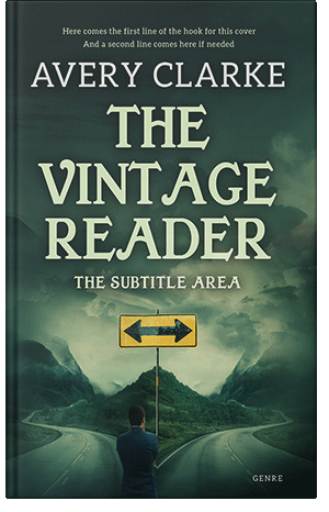 Pre Made Book Cover Timber Green