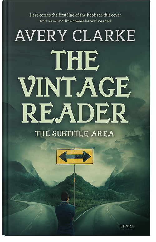 Front view of Premade Self-Improvement & Self-Help Book Cover - Timber Green