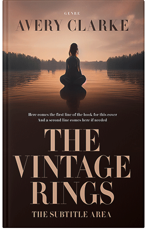 Pre Made Book Cover Tan