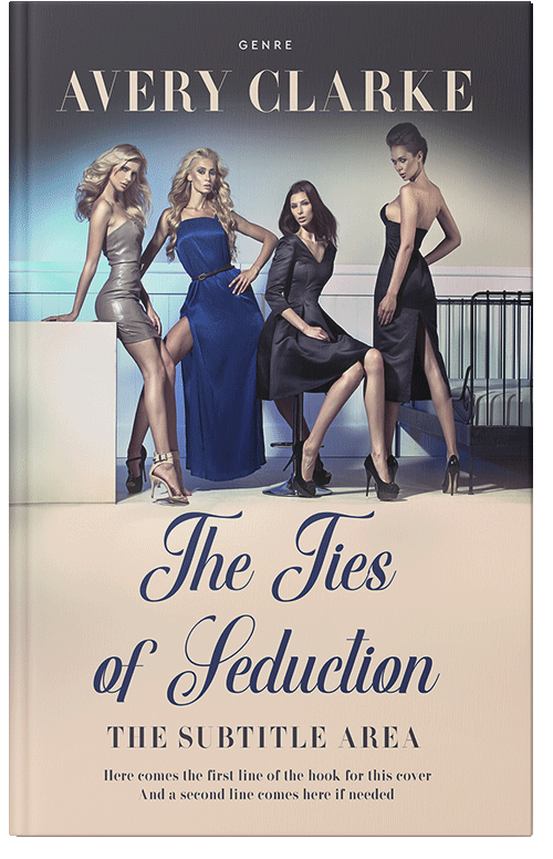 Front view of Premade Chick Lit Book Cover - Ebony Clay