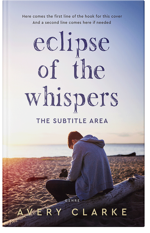 Front view of Premade Teen & Young Adult Book Cover - Blackcurrant