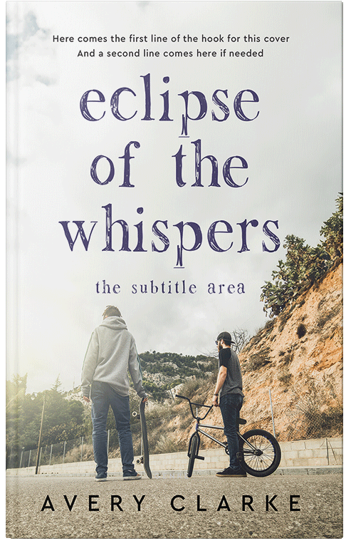 Front view of Premade Teen & Young Adult Book Cover - Satin Linen