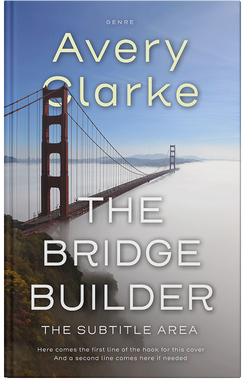 Front view of Premade Mystery & Thriller & Suspense Book Cover - Cadet Blue