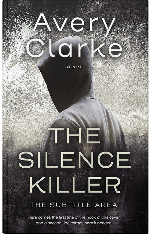 Front view of Premade Horror Book Cover - Quill Gray