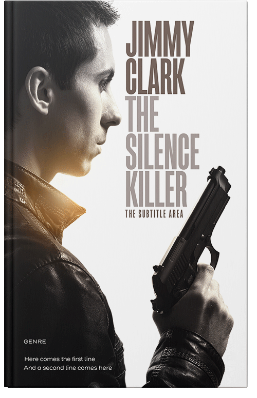 Front view of Premade Mystery & Thriller & Suspense Book Cover - Soft Amber