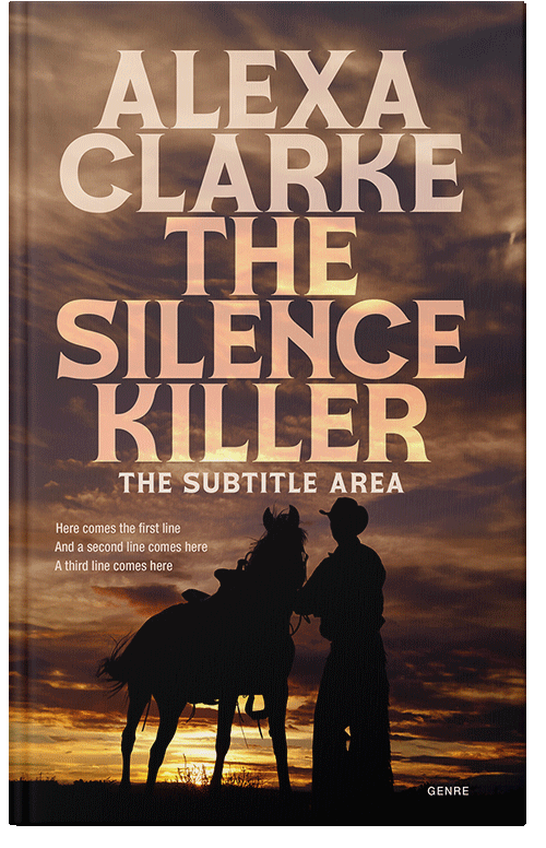 Front view of Premade Action & Adventure Book Cover - Bistre