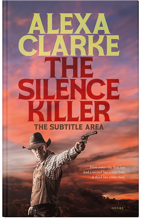 Front view of Premade Action & Adventure Book Cover - Old Rose