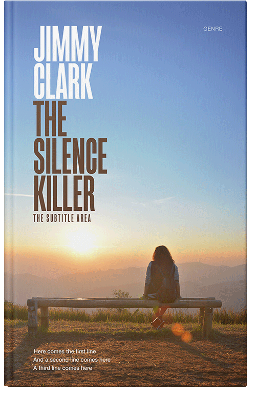 Front view of Premade Teen & Young Adult Book Cover - Rock Blue