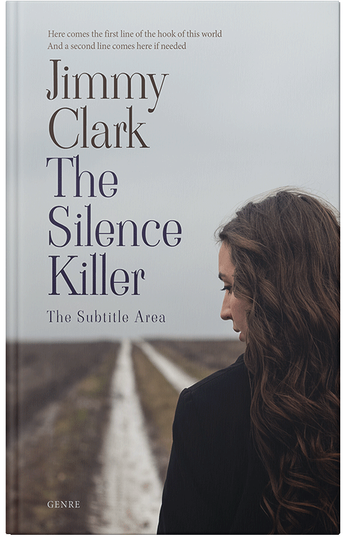 Front view of Premade Literary Fiction Book Cover - Silver Sand