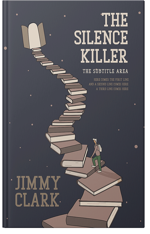 Front view of Premade Education Book Cover - Tuna