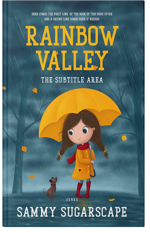 Front view of Premade Children's Book Cover - Casal