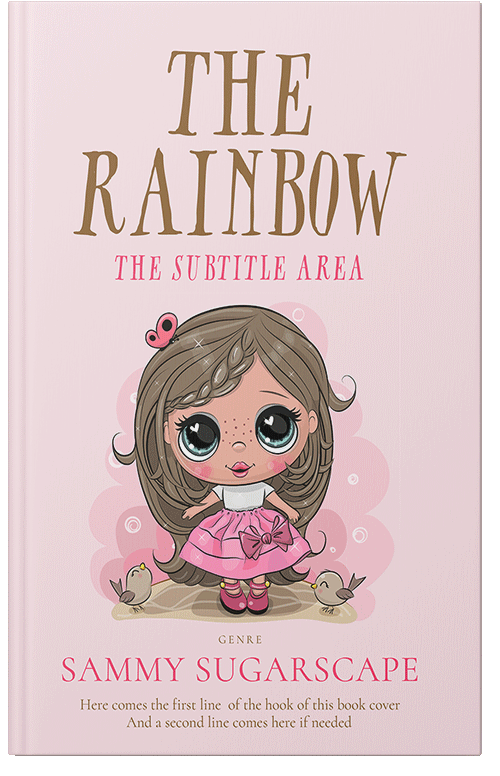 Front view of Premade Children's Book Cover - We Peep