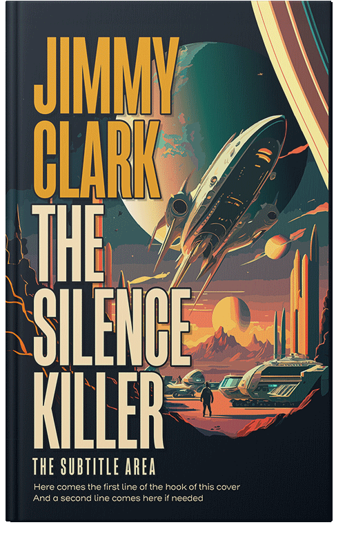 Front view of Premade Science Fiction Book Cover - Outer Space