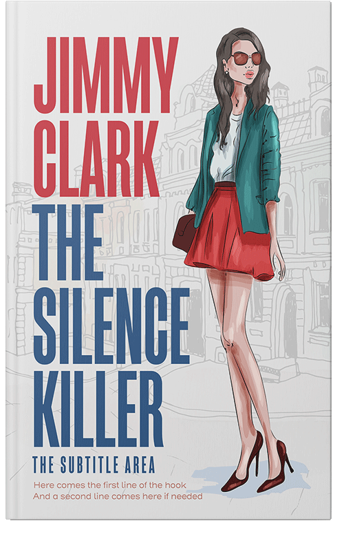 Front view of Premade Chick Lit Book Cover - San Juan