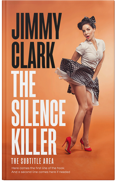 Front view of Premade Chick Lit Book Cover - Terracotta