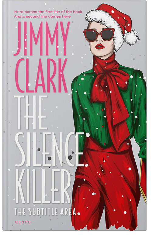 Front view of Premade Chick Lit Book Cover - Gray Suit