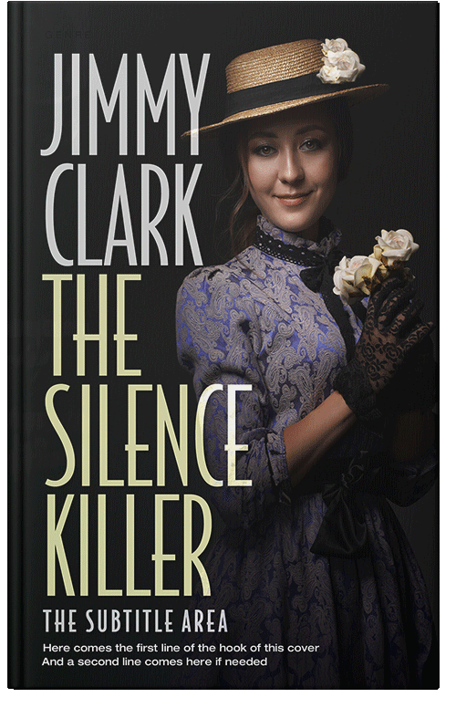 Front view of Premade Historical Book Cover - Bison Hide