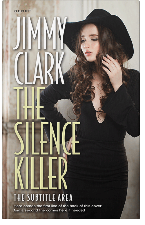 Front view of Premade Chick Lit Book Cover - Soft Amber