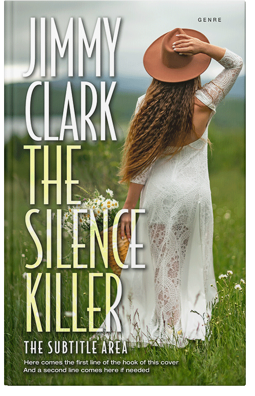 Front view of Premade Literary Fiction Book Cover - Foggy Gray