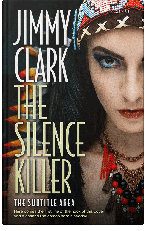 Front view of Premade Western Book Cover - Akaroa