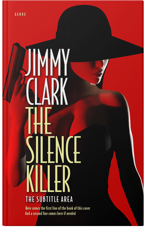 Front view of Premade Mystery & Thriller & Suspense Book Cover - Graphite