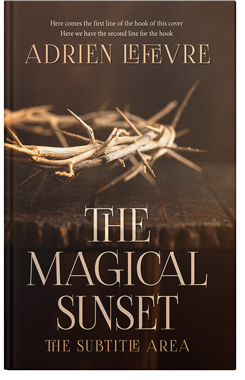 Front view of Premade Religion & Spirituality Book Cover - Coffee Bean