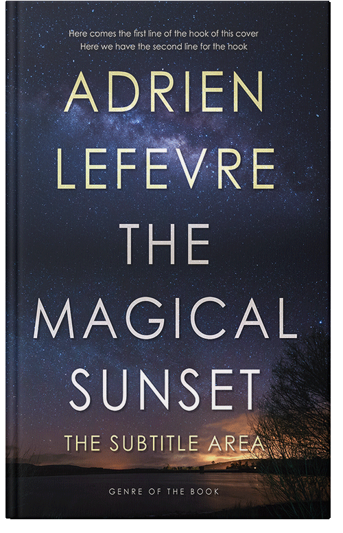 Front view of Premade Nature Book Cover - Ebony Clay