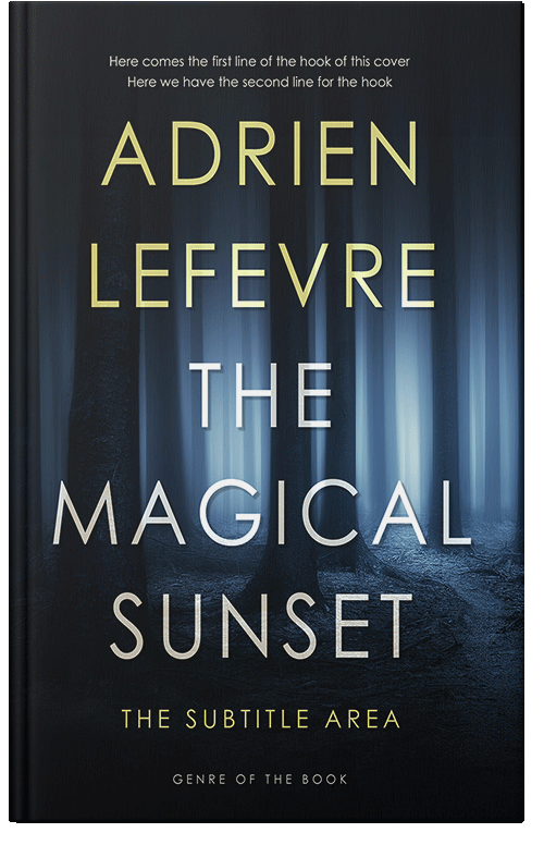 Front view of Premade Mystery & Thriller & Suspense Book Cover - Ebony