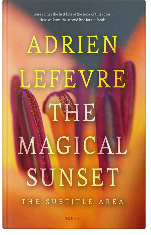 Front view of Premade Fantasy Book Cover - Raw Sienna