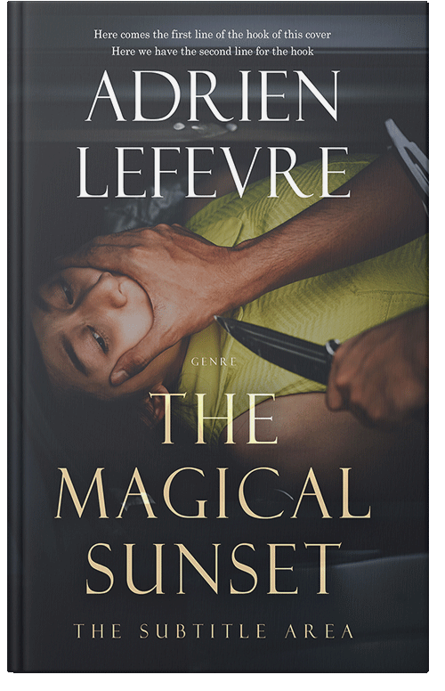 Front view of Premade Mystery & Thriller & Suspense Book Cover - Shark