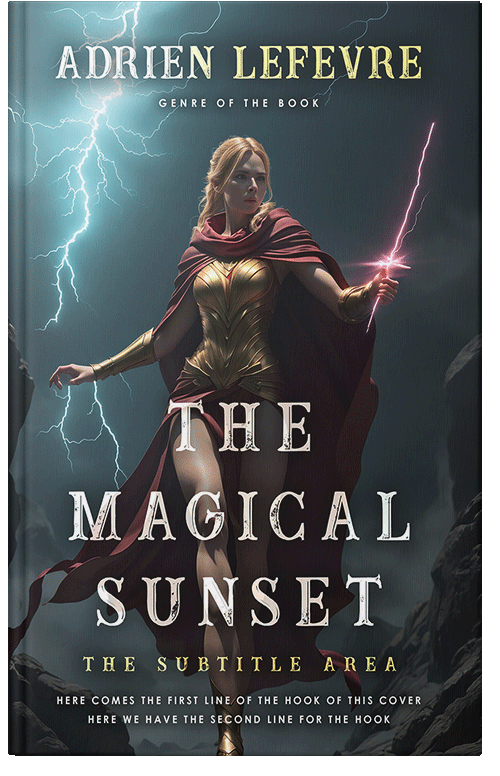 Front view of Premade Fantasy Book Cover - Outer Space