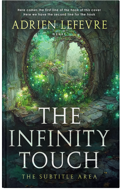 Front view of Premade Fantasy Book Cover - Green Kelp