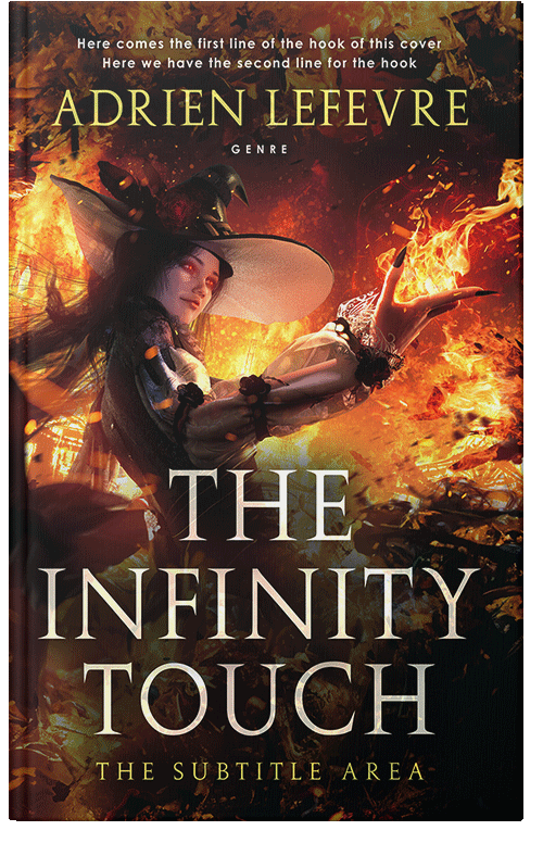 Front view of Premade Abstract Book Cover - Di Serria