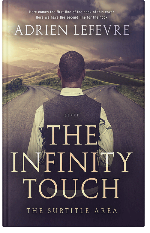 Front view of Premade Abstract Book Cover - Blackcurrant