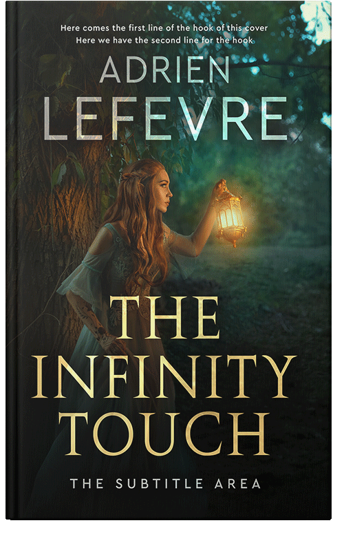 Front view of Premade Fantasy Book Cover - Log Cabin