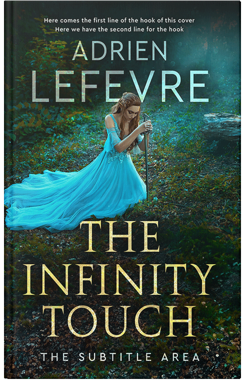 Front view of Premade Fantasy Book Cover - Racing Green