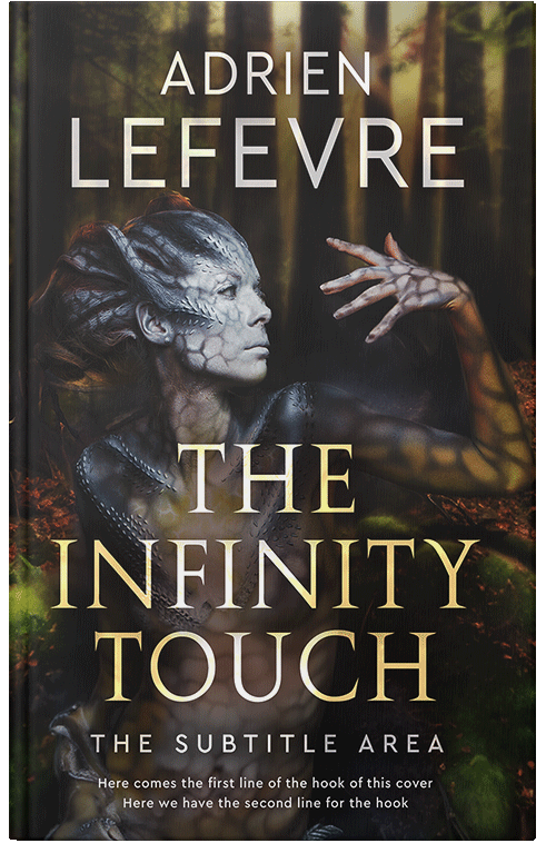 Front view of Premade Fantasy Book Cover - Zeus