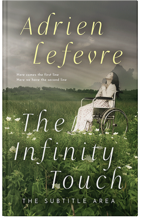 Front view of Premade Religion & Spirituality Book Cover - Verdigris