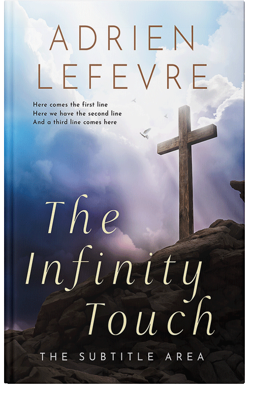 Front view of Premade Religion & Spirituality Book Cover - Athens Gray