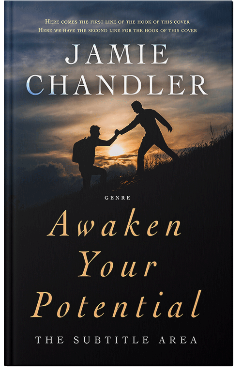 Front view of Premade Self-Improvement & Self-Help Book Cover - Teak