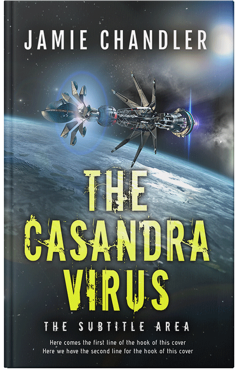 Front view of Premade Science Fiction Book Cover - Outer Space