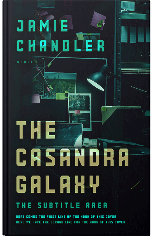 Front view of Premade Mystery & Thriller & Suspense Book Cover - Ebony