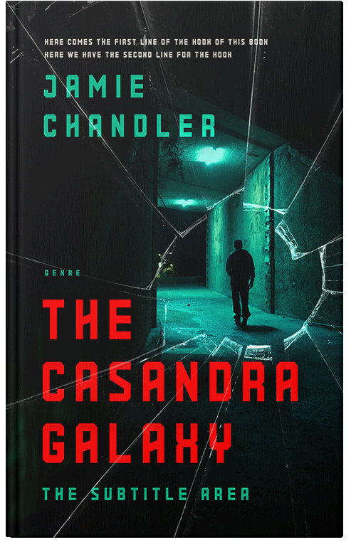 Front view of Premade Mystery & Thriller & Suspense Book Cover - Black Bean