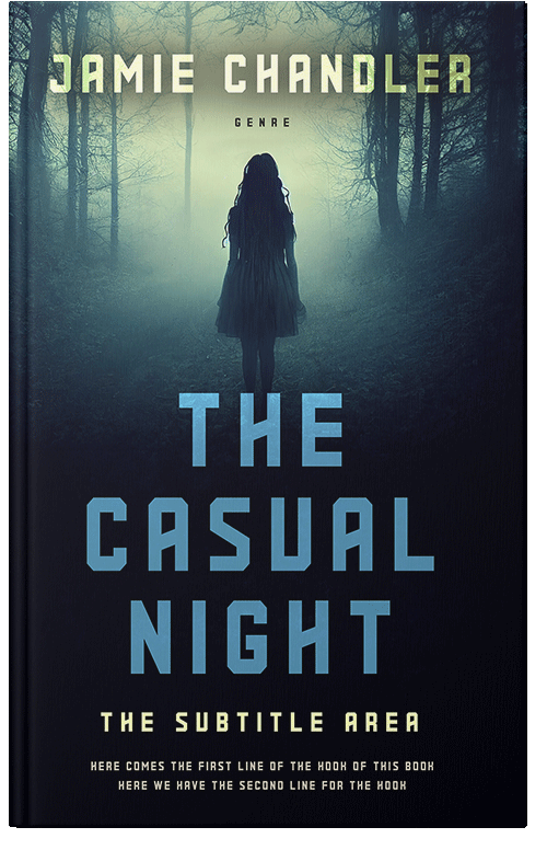 Front view of Premade Horror Book Cover - Coriander