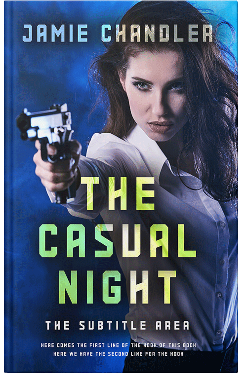 Front view of Premade Mystery & Thriller & Suspense Book Cover - Coriander