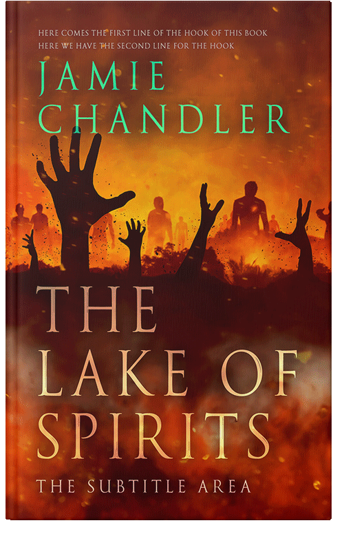 Front view of Premade Horror Book Cover - Kenyan Copper