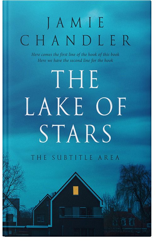 Front view of Premade Mystery & Thriller & Suspense Book Cover - Bondi Blue