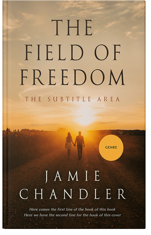 Front view of Premade Romance Book Cover - Tan