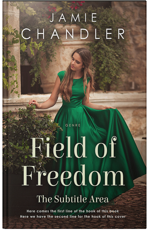 Front view of Premade Historical Book Cover - Green Kelp